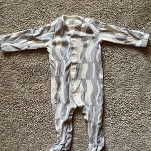 Gray and Cream Kids Footie ANYDAY by John Lewis